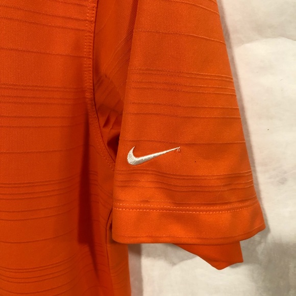 Orange Nike polo T-shirt Dri-Fit Size: M - Picture 4 of 4